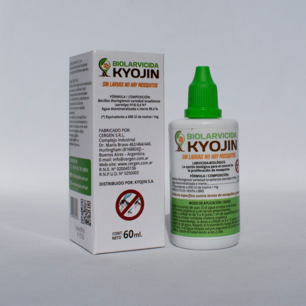 Biolarvicida KYOJIN para control de proliferación de mosquitos – 60 ml - Image 2