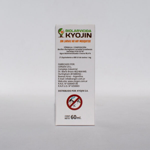 Biolarvicida KYOJIN para control de proliferación de mosquitos – 60 ml - Image 3